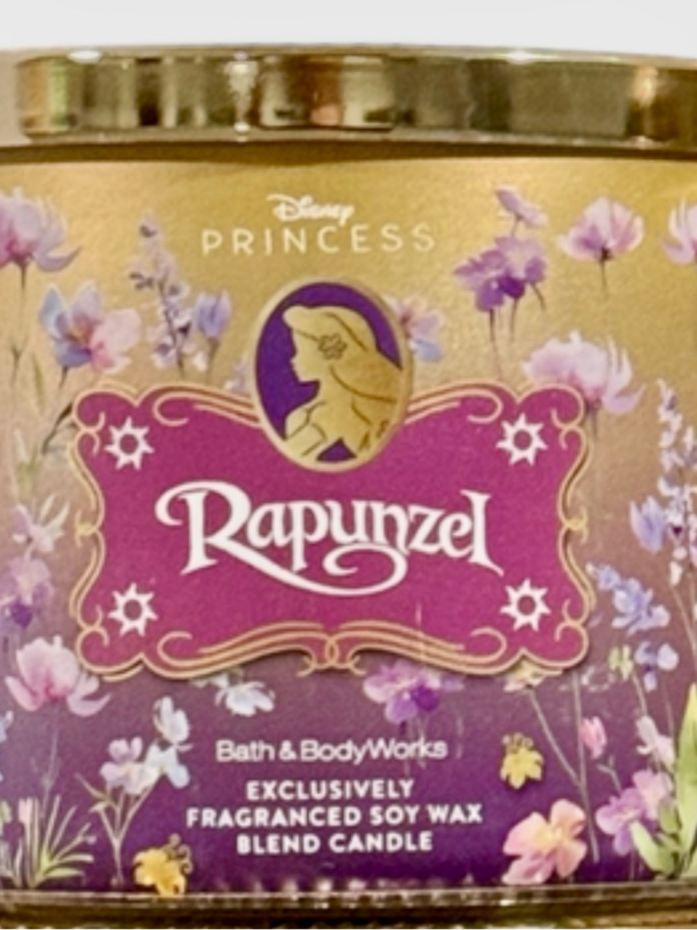 Bath & Body Works Rapunzel Scented Candle - Purple Gold
